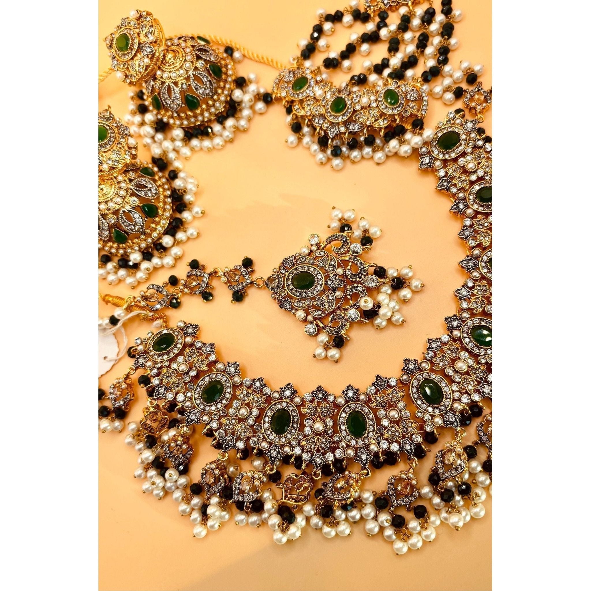 Bridal Emerald Set - NajmaDesigns & Co.