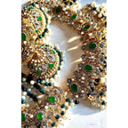 Bridal jewelry Emerald Set