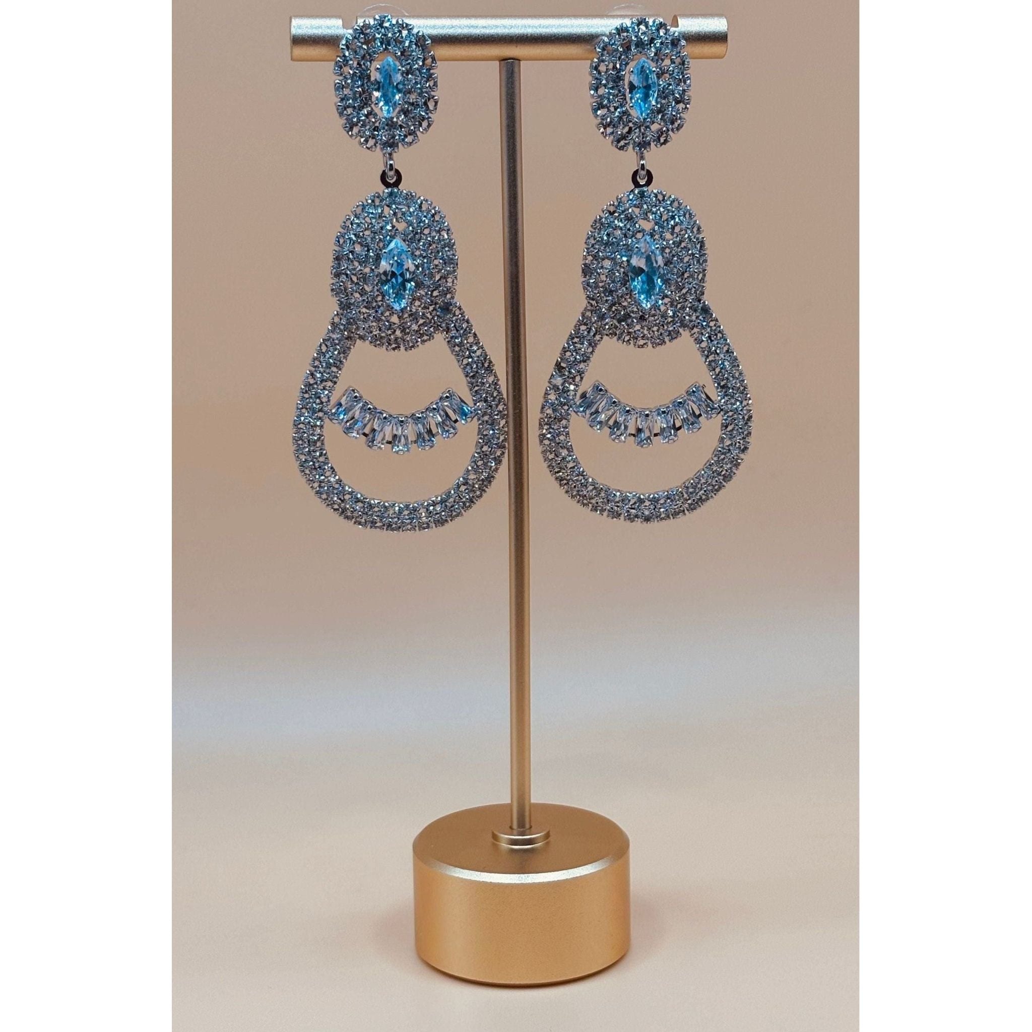Bridal Rhinestone Dangling Earring