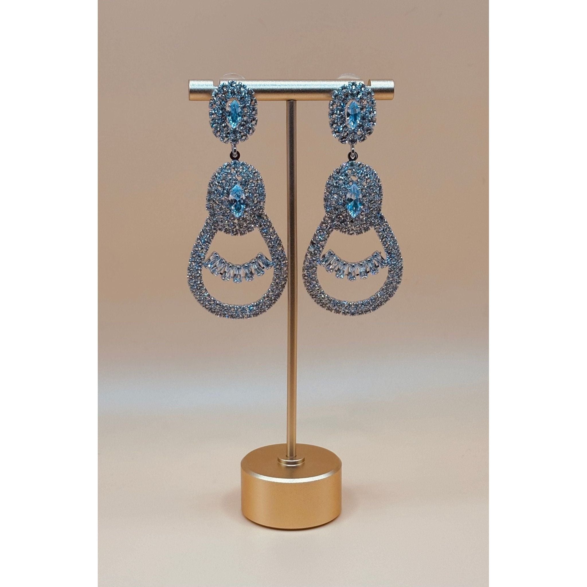 Bridal Rhinestone Dangling Earring