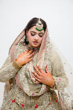 • Clothing: Embroidered/Printed suit for women - Made of best quality fabric - lawn or linen or chiffon - pure silk - Available at Najma Designs & Co. • Jewelry: Gold - plated stud earrings for