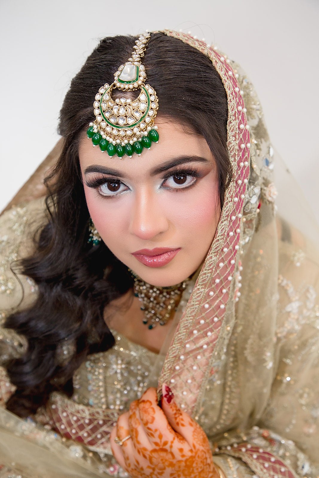 • Clothing: Embroidered/Printed suit for women - Made of best quality fabric - lawn or linen or chiffon - pure silk - Available at Najma Designs & Co. • Jewelry: Gold - plated stud earrings for