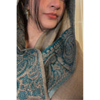 Brown Winter Shawl with Sea Green, Traditional Embroidery Shawl
This camel brown shawl features exquisite sea green embroidery, creating a visually stunning piece. The shawl is available for purchase at Najmadesighns and Co., a reputable online retailer based in the United States.