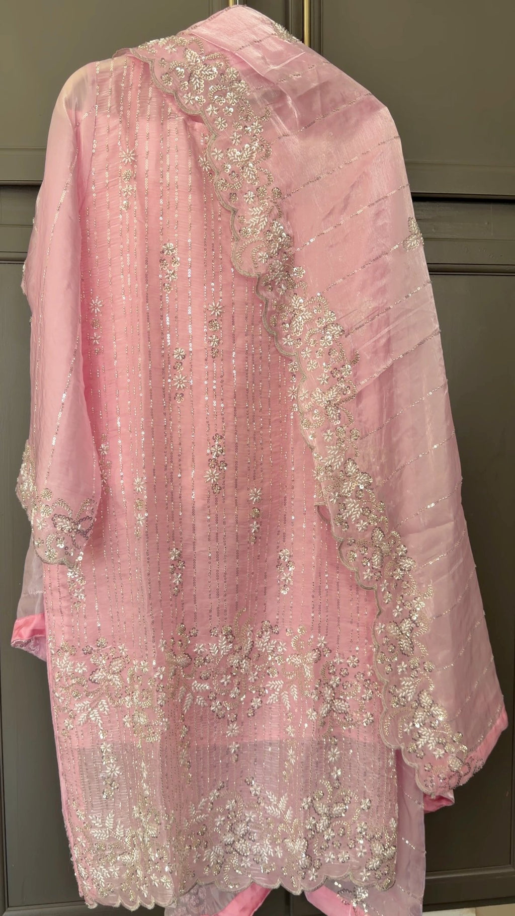 • Clothing: Embroidered/Printed suit for women - Made of best quality fabric - lawn or linen or chiffon - pure silk - Available at Najma Designs & Co. • Jewelry: Gold - plated stud earrings for