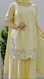 • Clothing: Embroidered/Printed suit for women - Made of best quality fabric - lawn or linen or chiffon - pure silk - Available at Najma Designs & Co. • Jewelry: Gold - plated stud earrings for