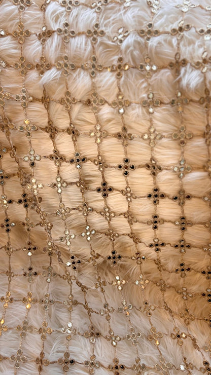 • Clothing: Embroidered/Printed suit for women - Made of best quality fabric - lawn or linen or chiffon - pure silk - Available at Najma Designs & Co. • Jewelry: Gold - plated stud earrings for