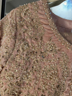 • Clothing: Embroidered/Printed suit for women - Made of best quality fabric - lawn or linen or chiffon- pure silk - Available at Najma Designs & Co. • Jewelry: Gold-plated stud earrings for