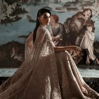 • Clothing: Embroidered/Printed suit for women - Made of best quality fabric - lawn or linen or chiffon - pure silk - Available at Najma Designs & Co. • Jewelry: Gold - plated stud earrings for