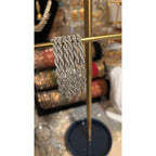 • Clothing: Embroidered/Printed suit for women - Made of best quality fabric - lawn or linen or chiffon - pure silk - Available at Najma Designs & Co. • Jewelry: Gold - plated stud earrings for