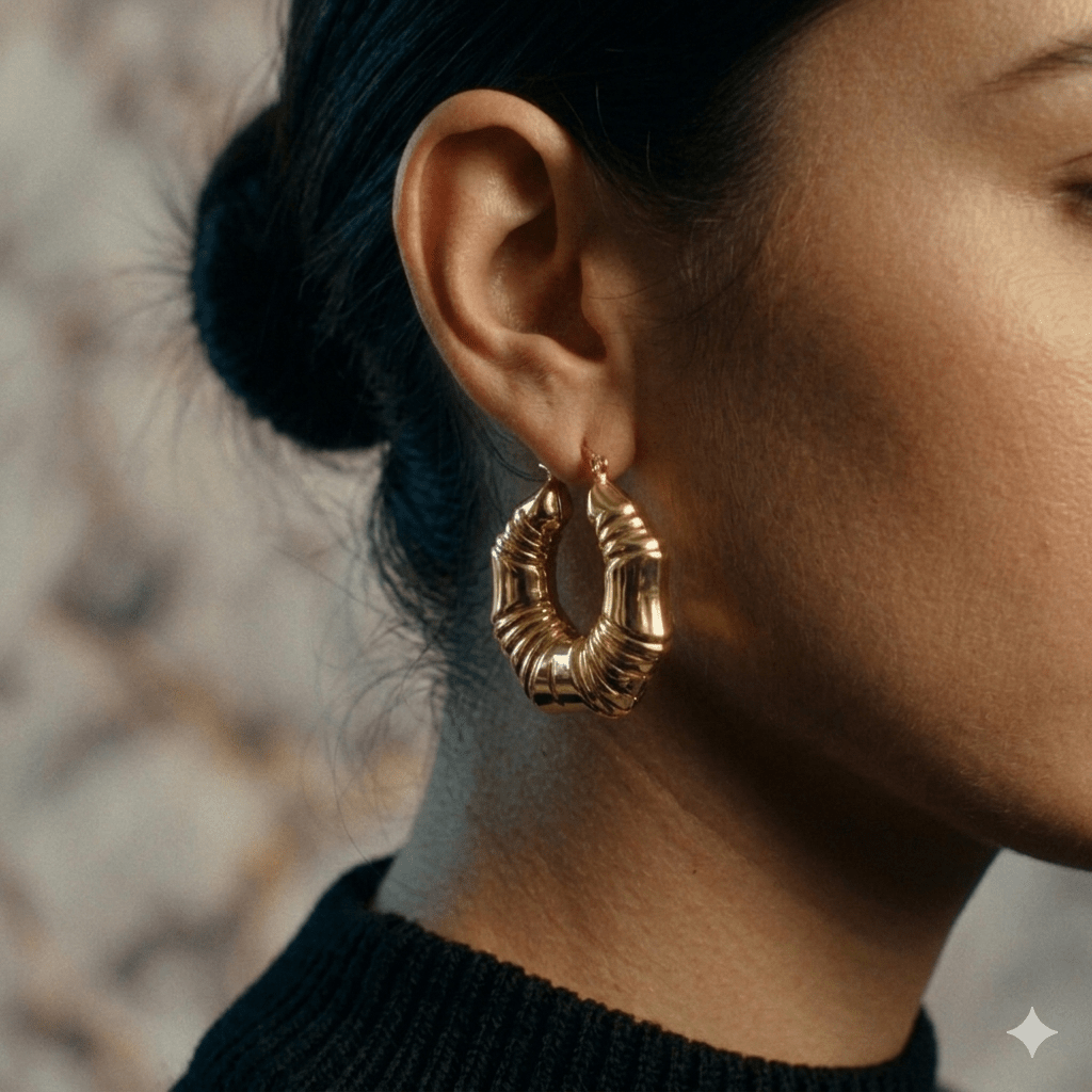 • Clothing: Embroidered/Printed suit for women - Made of best quality fabric - lawn or linen or chiffon - pure silk - Available at Najma Designs & Co. • Jewelry: Gold - plated stud earrings for