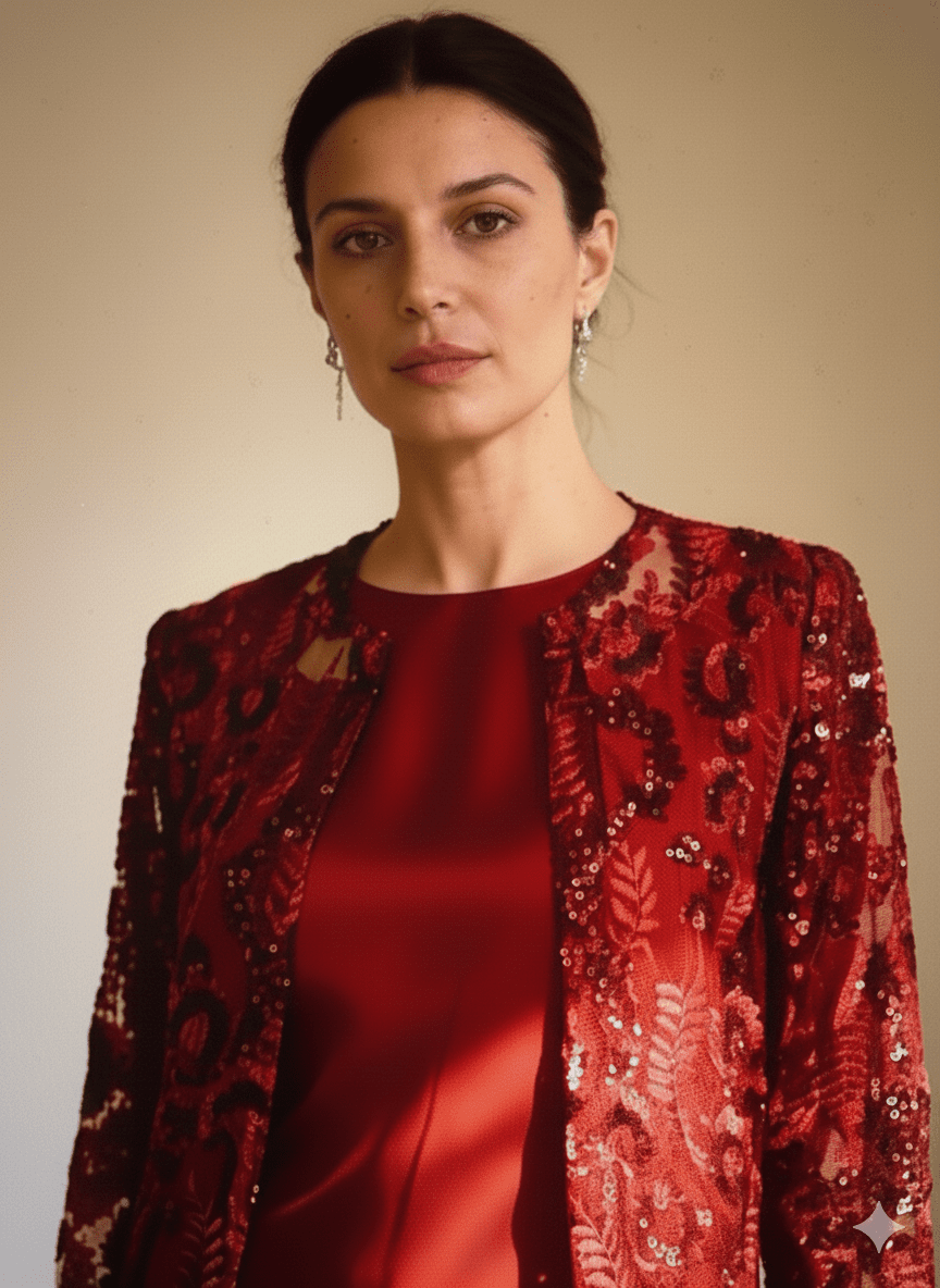 • Clothing: Embroidered/Printed suit for women - Made of best quality fabric - lawn or linen or chiffon - pure silk - Available at Najma Designs & Co. • Jewelry: Gold - plated stud earrings for