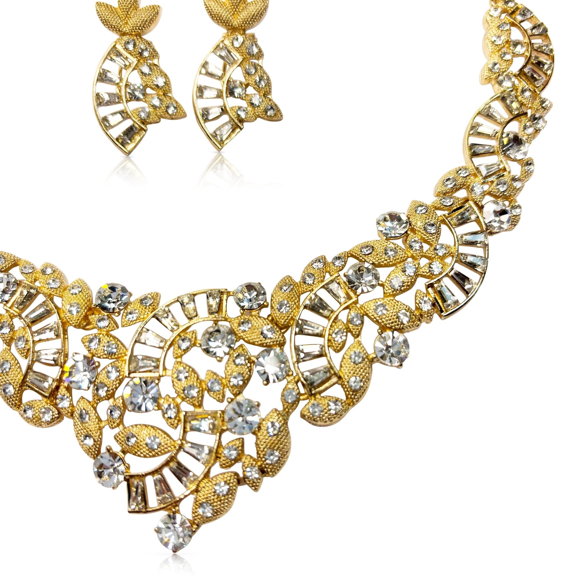 • Clothing: Embroidered/Printed suit for women - Made of best quality fabric - lawn or linen or chiffon - pure silk - Available at Najma Designs & Co. • Jewelry: Gold - plated stud earrings for