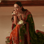 • Clothing: Embroidered/Printed suit for women - Made of best quality fabric - lawn or linen or chiffon - pure silk - Available at Najma Designs & Co. • Jewelry: Gold - plated stud earrings for