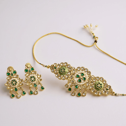 • Clothing: Embroidered/Printed suit for women - Made of best quality fabric - lawn or linen or chiffon - pure silk - Available at Najma Designs & Co. • Jewelry: Gold - plated stud earrings for