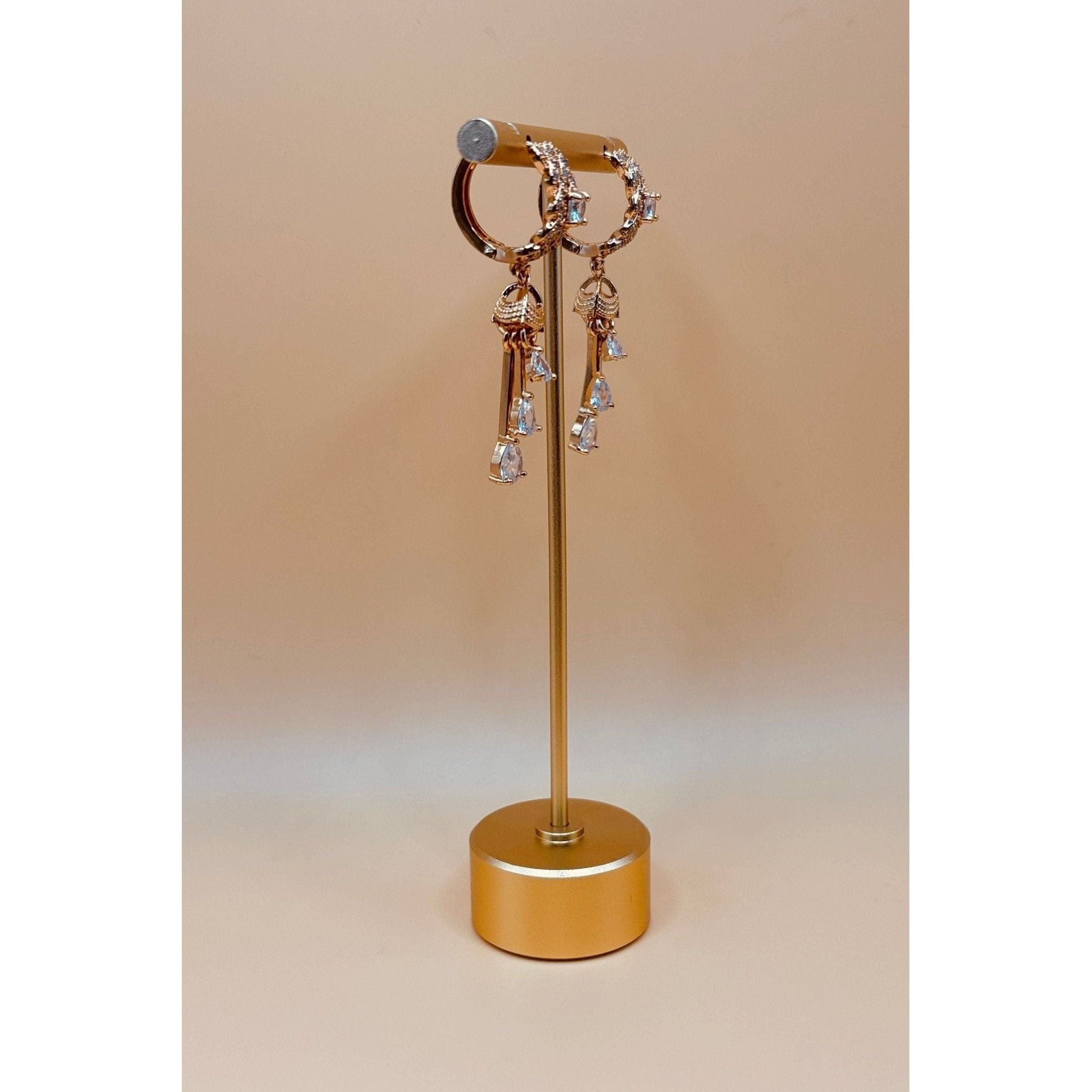 Dangling Crystals Earring