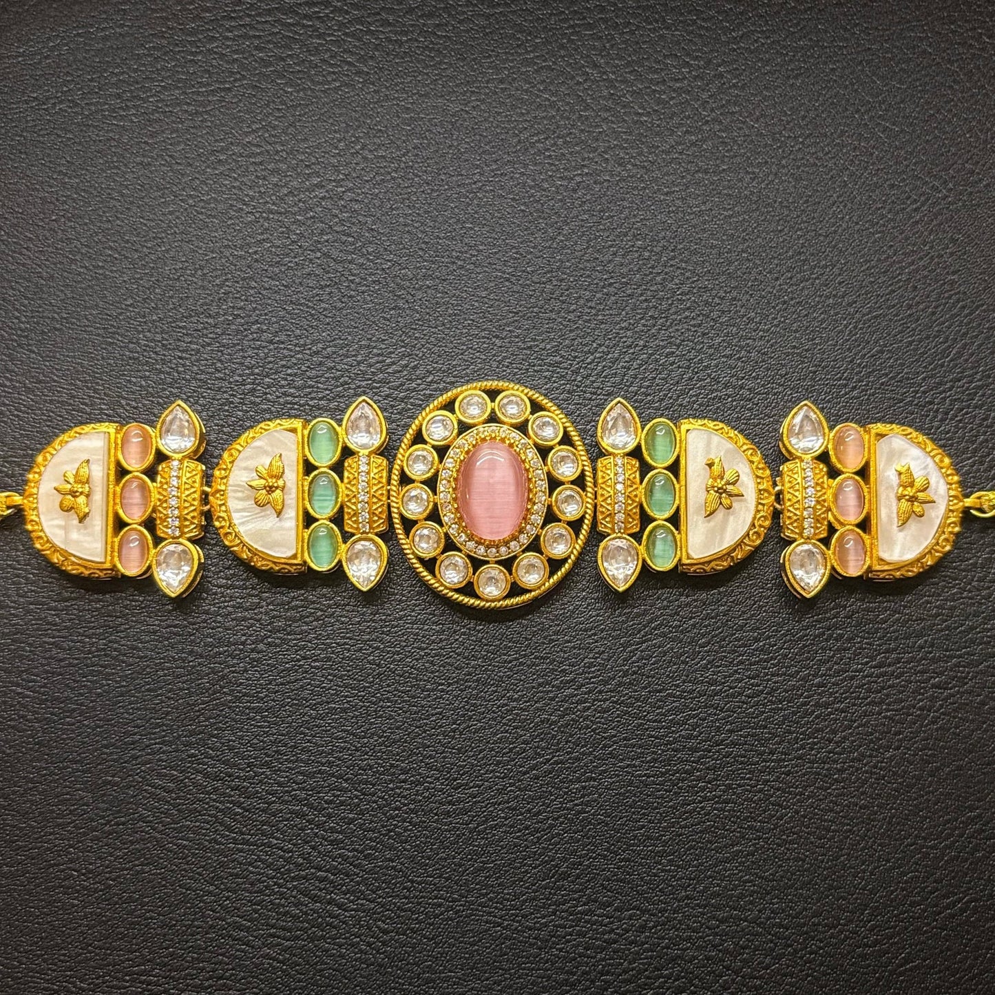 • Clothing: Embroidered/Printed suit for women - Made of best quality fabric - lawn or linen or chiffon - pure silk - Available at Najma Designs & Co. • Jewelry: Gold - plated stud earrings for