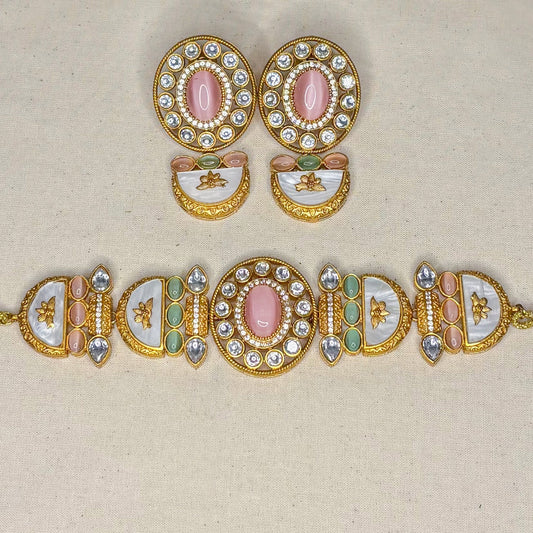 • Clothing: Embroidered/Printed suit for women - Made of best quality fabric - lawn or linen or chiffon - pure silk - Available at Najma Designs & Co. • Jewelry: Gold - plated stud earrings for