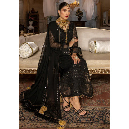 Delicate - Embroidered Chiffon 3Pc Suit - NajmaDesigns & Co.