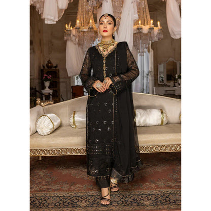 Delicate - Embroidered Chiffon 3Pc Suit - NajmaDesigns & Co.