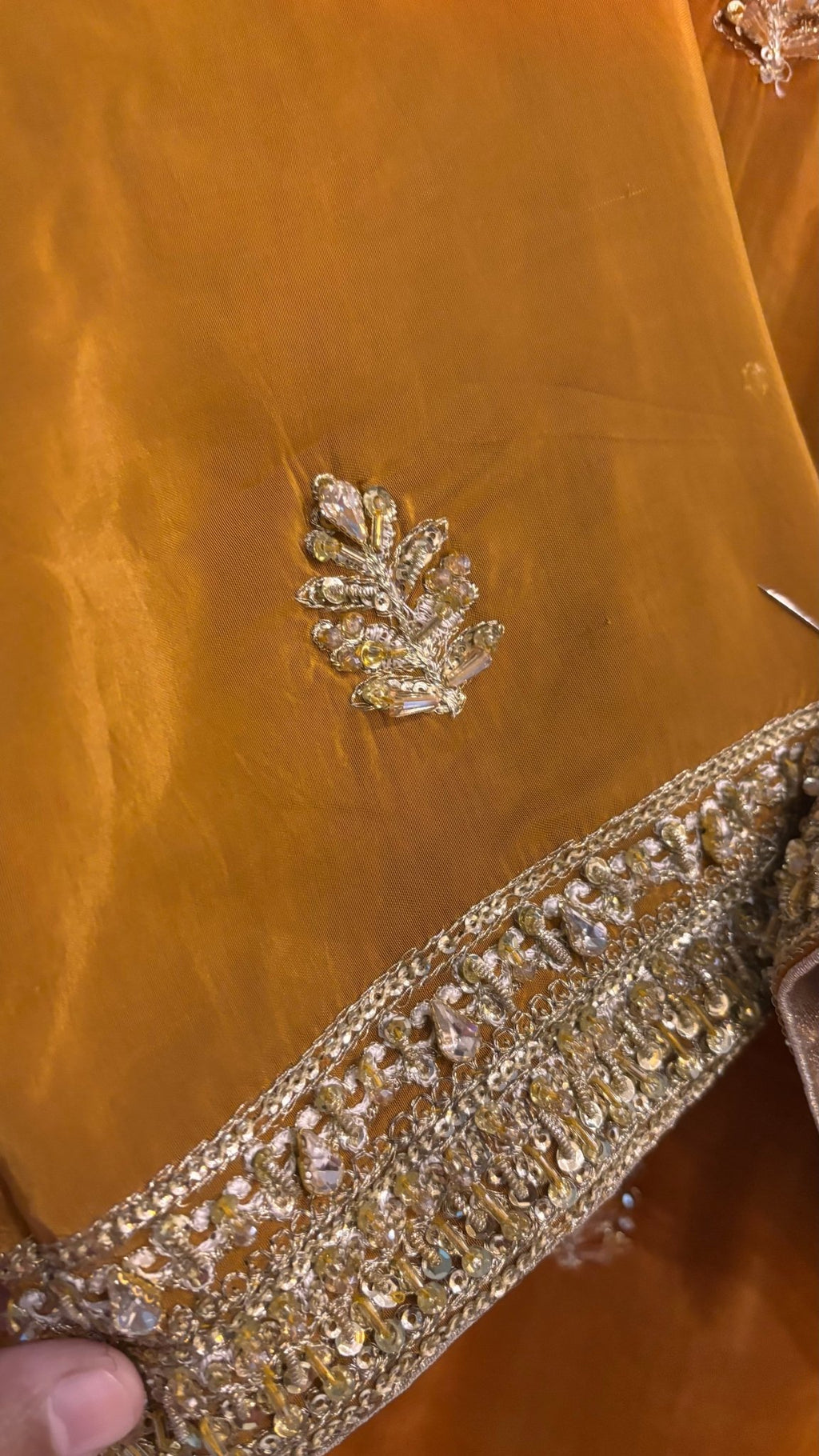 • Clothing: Embroidered/Printed suit for women - Made of best quality fabric - lawn or linen or chiffon - pure silk - Available at Najma Designs & Co. • Jewelry: Gold - plated stud earrings for