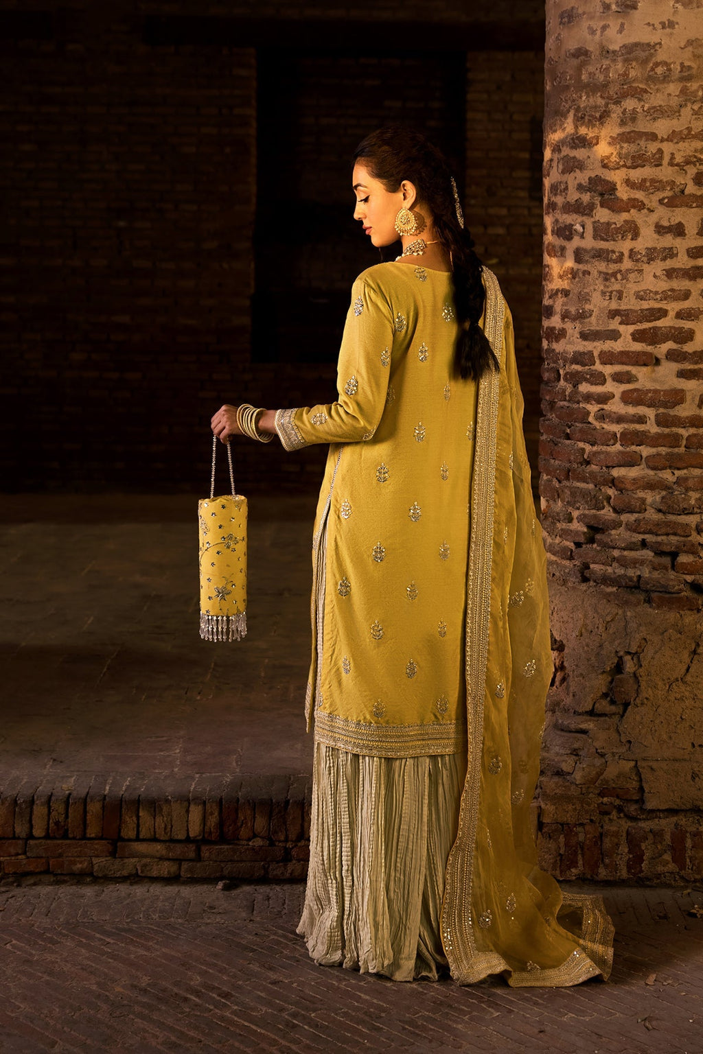 • Clothing: Embroidered/Printed suit for women - Made of best quality fabric - lawn or linen or chiffon - pure silk - Available at Najma Designs & Co. • Jewelry: Gold - plated stud earrings for