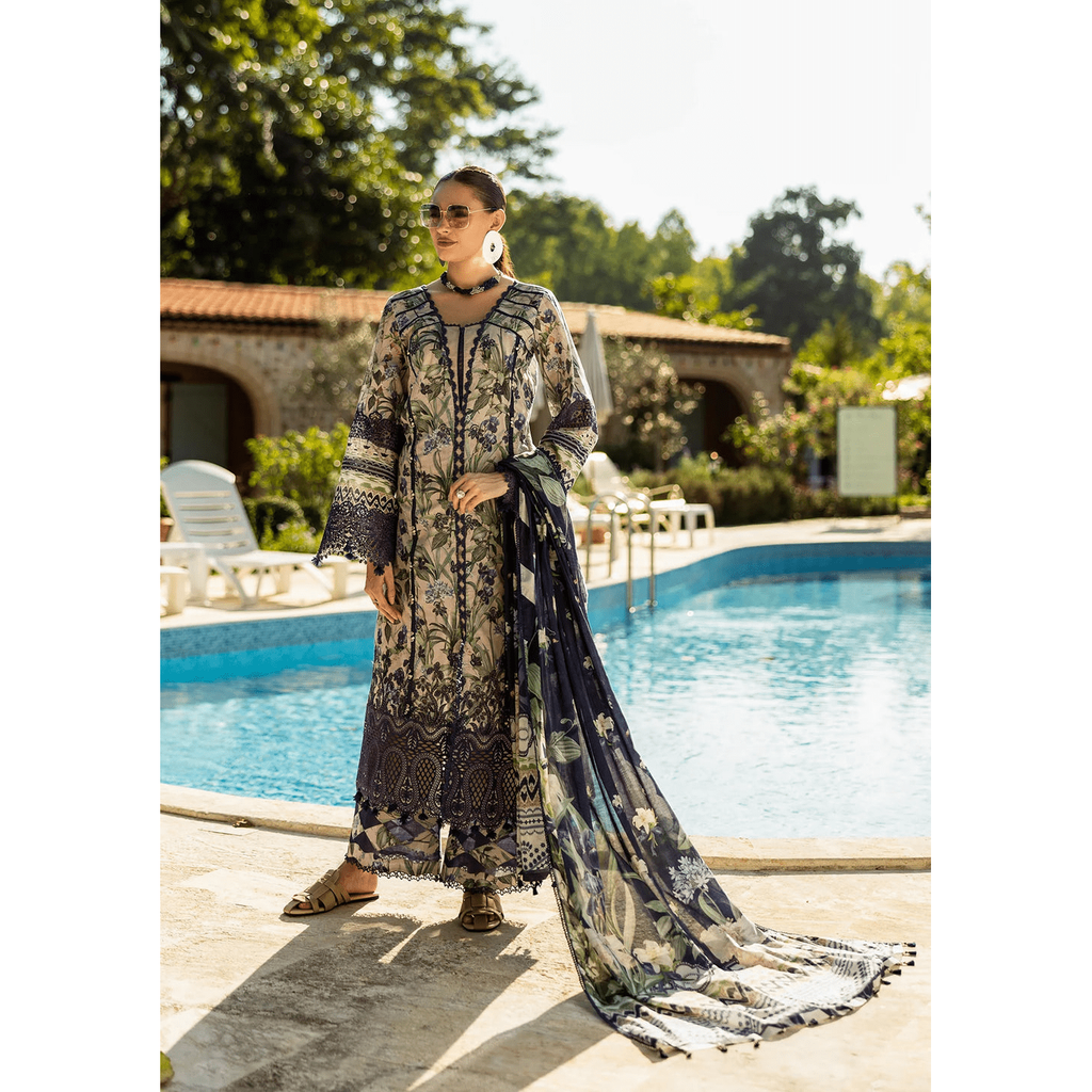 • Clothing: Embroidered/Printed suit for women - Made of best quality fabric - lawn or linen or chiffon - pure silk - Available at Najma Designs & Co. • Jewelry: Gold - plated stud earrings for