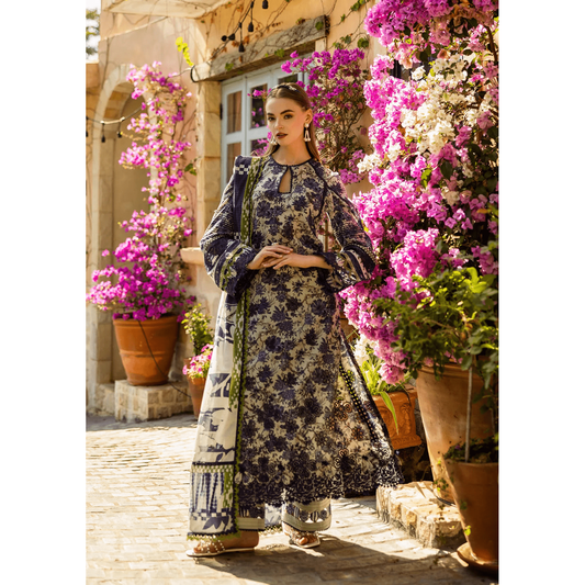 • Clothing: Embroidered/Printed suit for women - Made of best quality fabric - lawn or linen or chiffon - pure silk - Available at Najma Designs & Co. • Jewelry: Gold - plated stud earrings for
