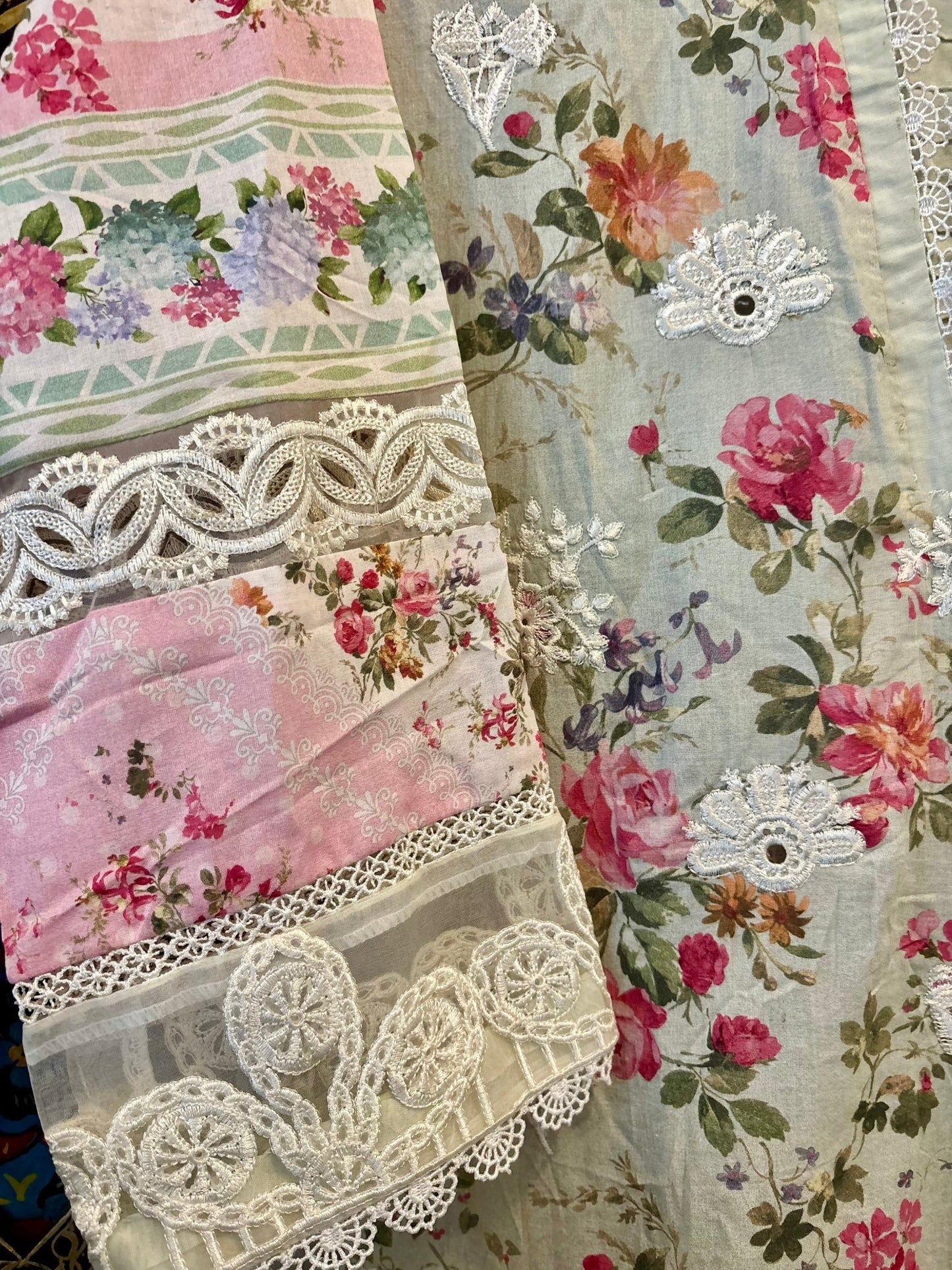 • Clothing: Embroidered/Printed suit for women - Made of best quality fabric - lawn or linen or chiffon - pure silk - Available at Najma Designs & Co. • Jewelry: Gold - plated stud earrings for