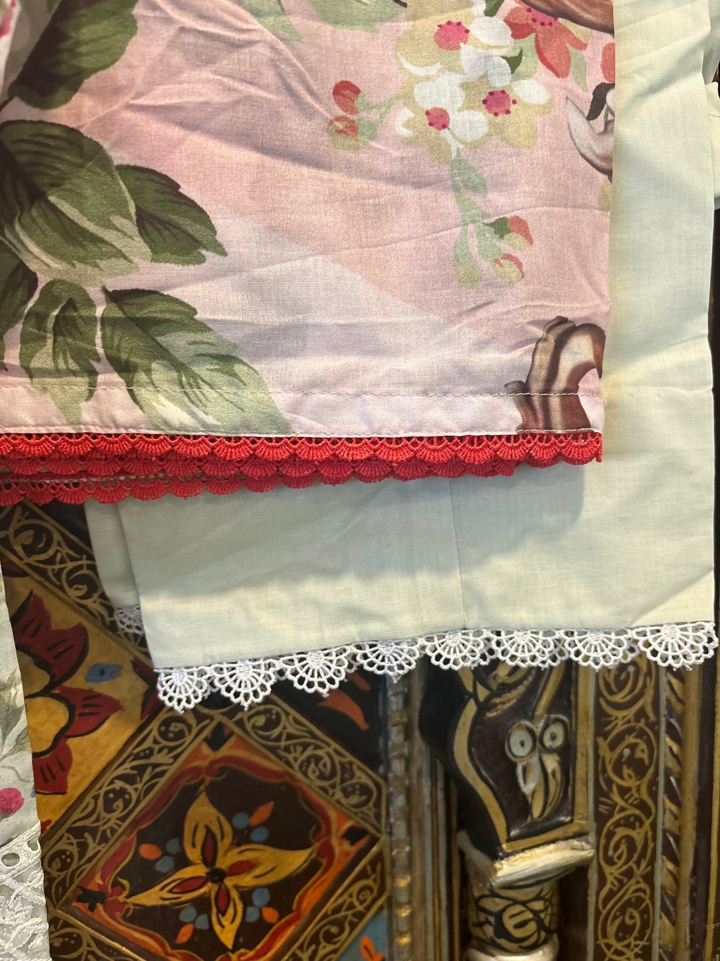 • Clothing: Embroidered/Printed suit for women - Made of best quality fabric - lawn or linen or chiffon - pure silk - Available at Najma Designs & Co. • Jewelry: Gold - plated stud earrings for