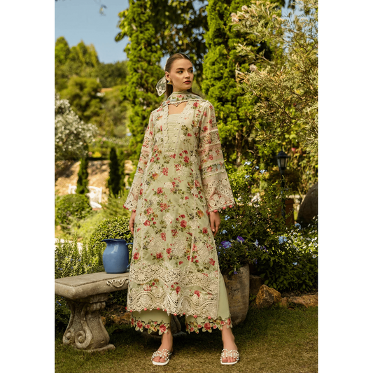 • Clothing: Embroidered/Printed suit for women - Made of best quality fabric - lawn or linen or chiffon - pure silk - Available at Najma Designs & Co. • Jewelry: Gold - plated stud earrings for