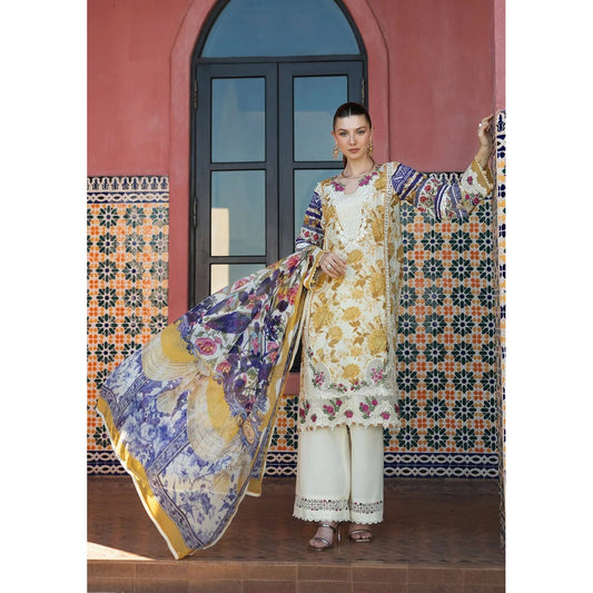 • Clothing: Embroidered/Printed suit for women - Made of best quality fabric - lawn or linen or chiffon - pure silk - Available at Najma Designs & Co. • Jewelry: Gold - plated stud earrings for
