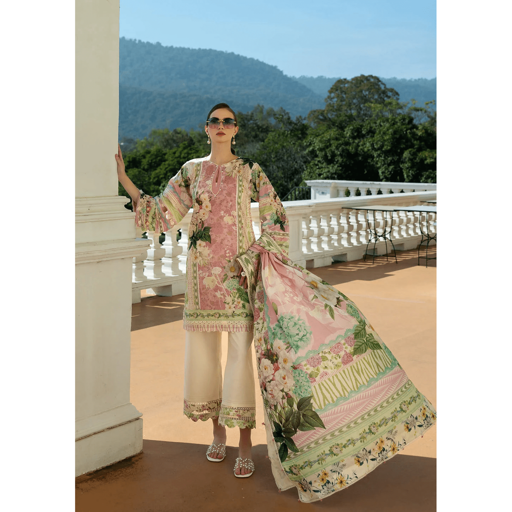• Clothing: Embroidered/Printed suit for women - Made of best quality fabric - lawn or linen or chiffon - pure silk - Available at Najma Designs & Co. • Jewelry: Gold - plated stud earrings for