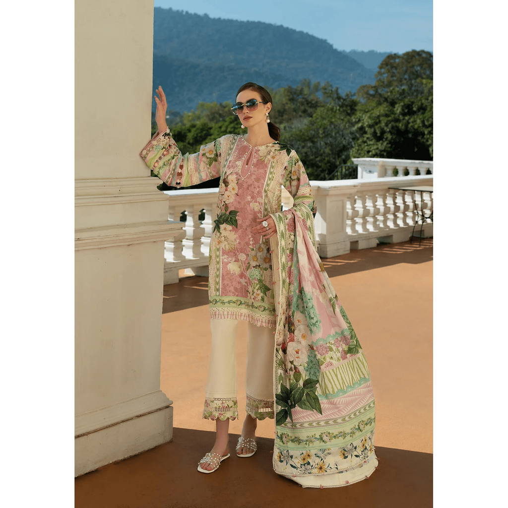 • Clothing: Embroidered/Printed suit for women - Made of best quality fabric - lawn or linen or chiffon - pure silk - Available at Najma Designs & Co. • Jewelry: Gold - plated stud earrings for
