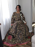 • Clothing: Embroidered/Printed suit for women - Made of best quality fabric - lawn or linen or chiffon - pure silk - Available at Najma Designs & Co. • Jewelry: Gold - plated stud earrings for