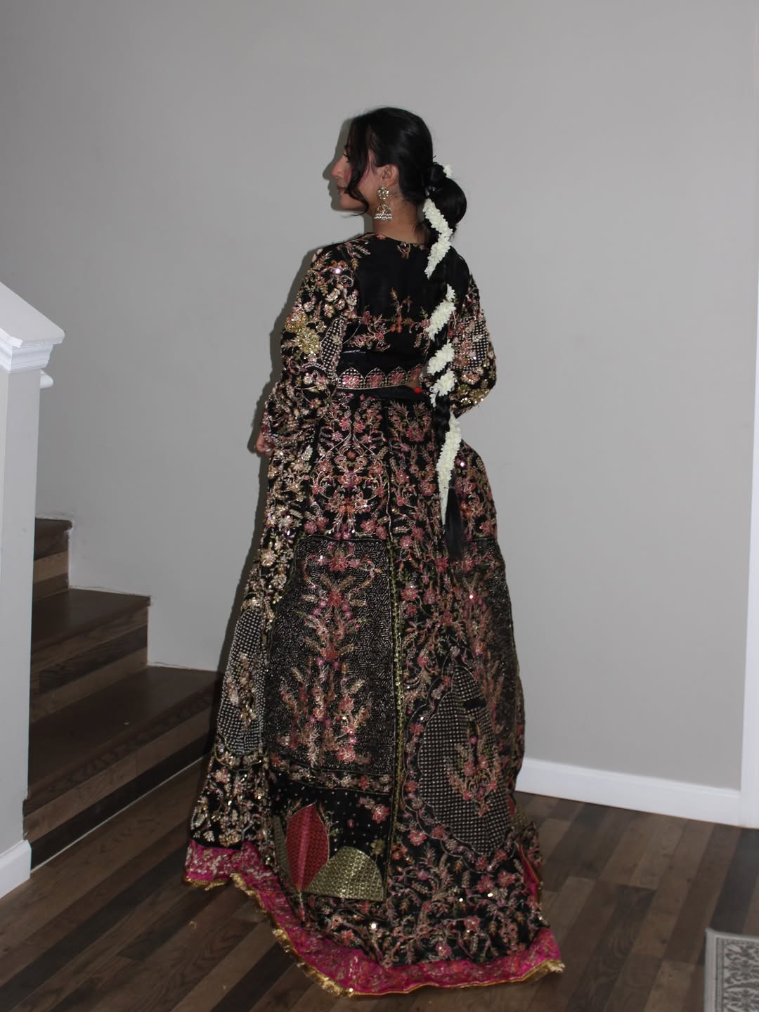 • Clothing: Embroidered/Printed suit for women - Made of best quality fabric - lawn or linen or chiffon - pure silk - Available at Najma Designs & Co. • Jewelry: Gold - plated stud earrings for