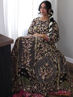 • Clothing: Embroidered/Printed suit for women - Made of best quality fabric - lawn or linen or chiffon - pure silk - Available at Najma Designs & Co. • Jewelry: Gold - plated stud earrings for