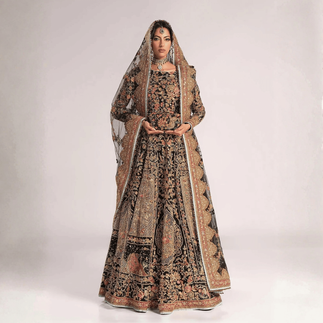 • Clothing: Embroidered/Printed suit for women - Made of best quality fabric - lawn or linen or chiffon - pure silk - Available at Najma Designs & Co. • Jewelry: Gold - plated stud earrings for