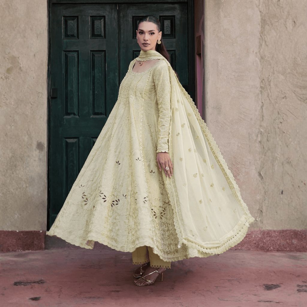 • Clothing: Embroidered/Printed suit for women - Made of best quality fabric - lawn or linen or chiffon - pure silk - Available at Najma Designs & Co. • Jewelry: Gold - plated stud earrings for