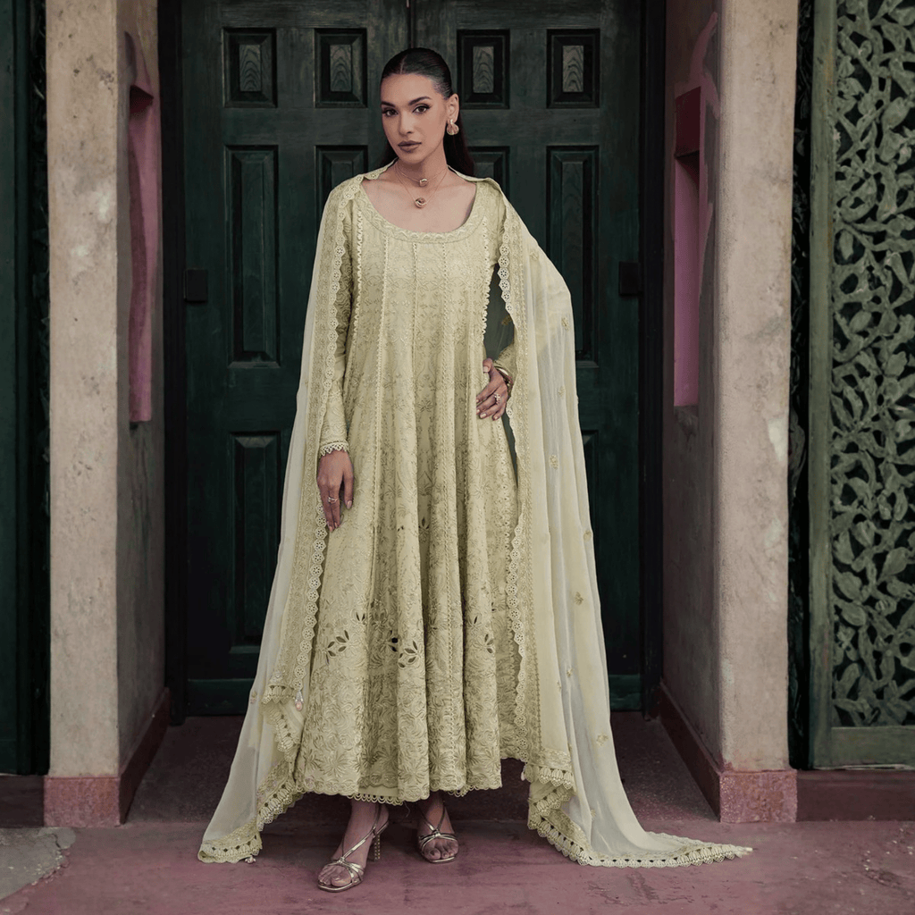 • Clothing: Embroidered/Printed suit for women - Made of best quality fabric - lawn or linen or chiffon - pure silk - Available at Najma Designs & Co. • Jewelry: Gold - plated stud earrings for
