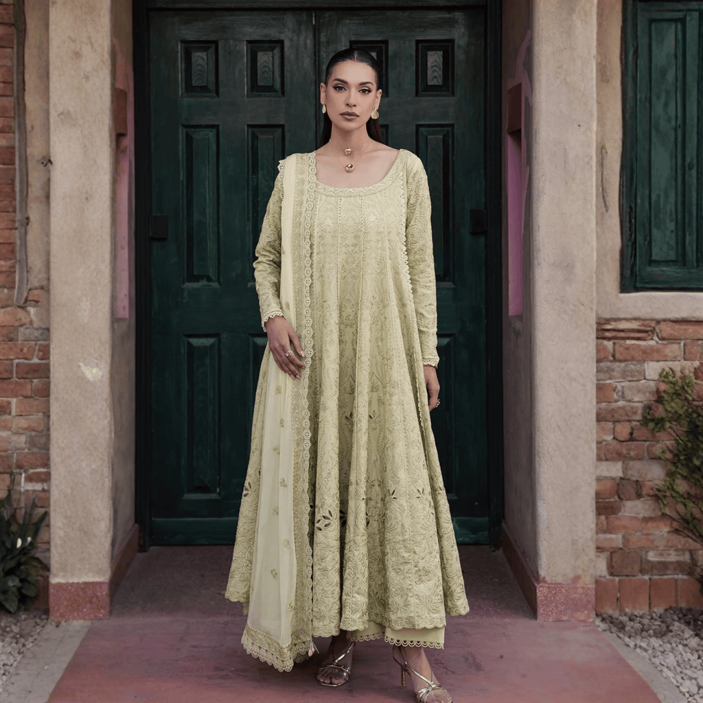 • Clothing: Embroidered/Printed suit for women - Made of best quality fabric - lawn or linen or chiffon - pure silk - Available at Najma Designs & Co. • Jewelry: Gold - plated stud earrings for