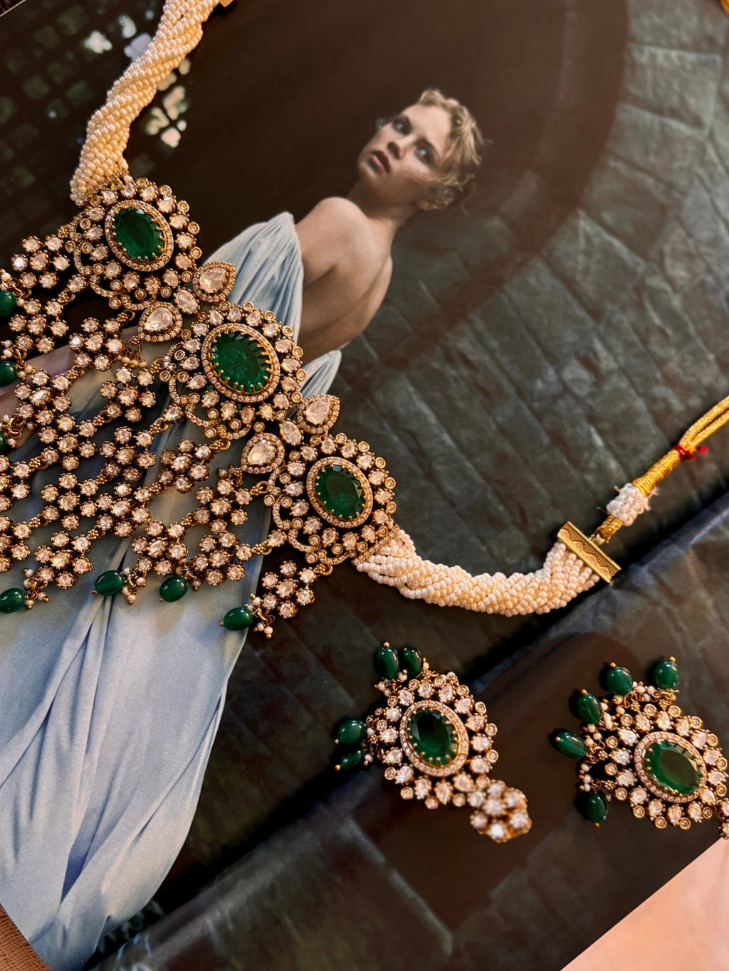 • Clothing: Embroidered/Printed suit for women - Made of best quality fabric - lawn or linen or chiffon - pure silk - Available at Najma Designs & Co. • Jewelry: Gold - plated stud earrings for