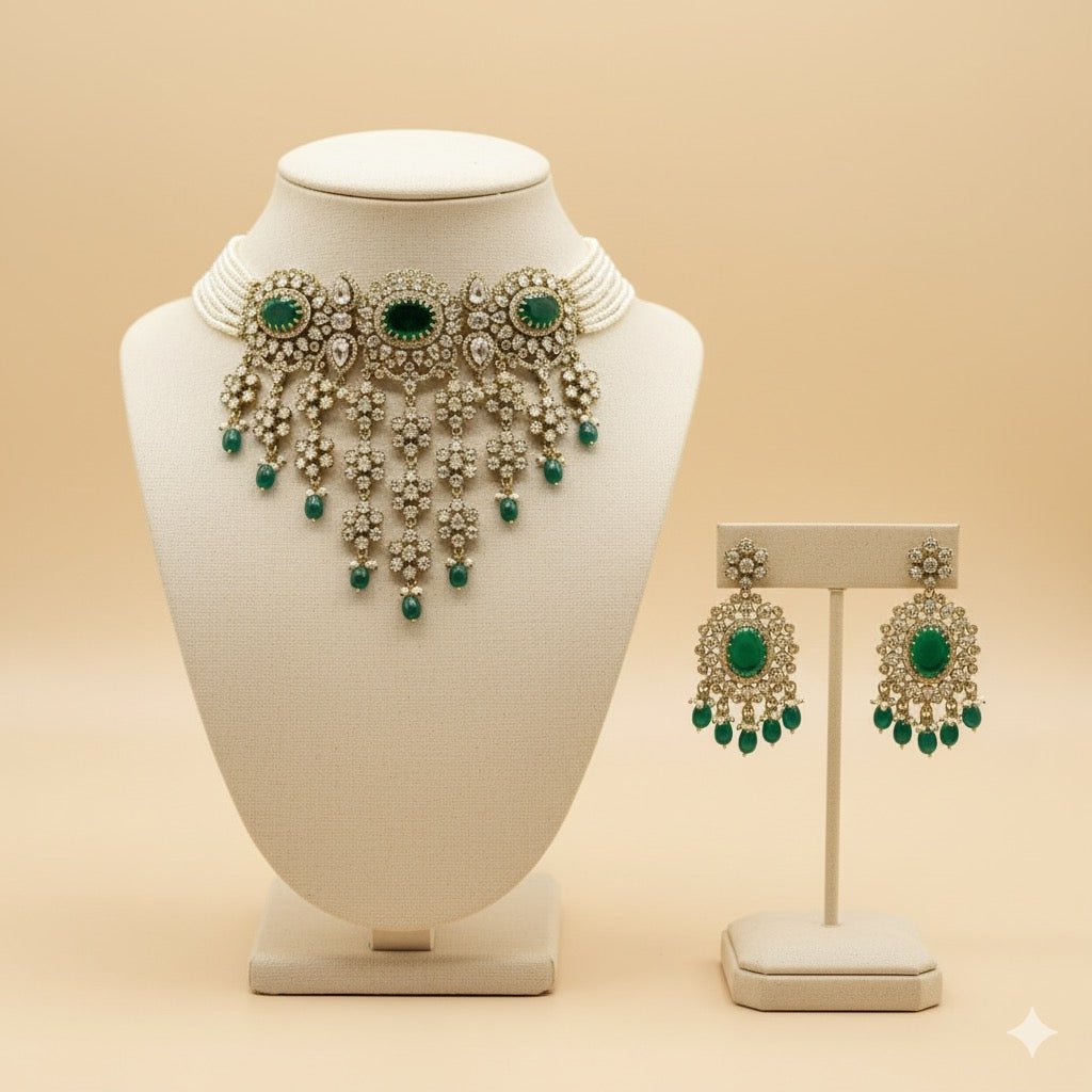 • Clothing: Embroidered/Printed suit for women - Made of best quality fabric - lawn or linen or chiffon - pure silk - Available at Najma Designs & Co. • Jewelry: Gold - plated stud earrings for