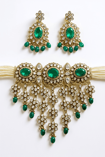 • Clothing: Embroidered/Printed suit for women - Made of best quality fabric - lawn or linen or chiffon - pure silk - Available at Najma Designs & Co. • Jewelry: Gold - plated stud earrings for