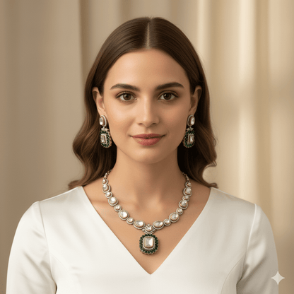 • Clothing: Embroidered/Printed suit for women - Made of best quality fabric - lawn or linen or chiffon - pure silk - Available at Najma Designs & Co. • Jewelry: Gold - plated stud earrings for