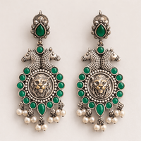 • Clothing: Embroidered/Printed suit for women - Made of best quality fabric - lawn or linen or chiffon - pure silk - Available at Najma Designs & Co. • Jewelry: Gold - plated stud earrings for