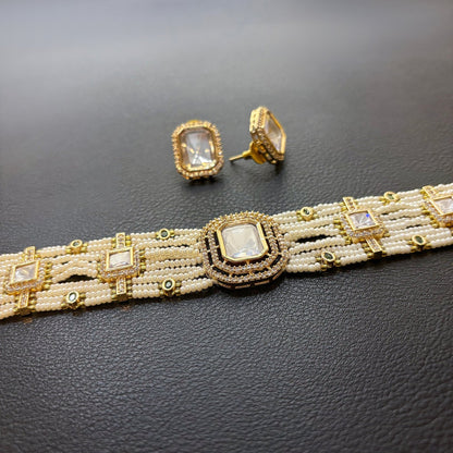 • Clothing: Embroidered/Printed suit for women - Made of best quality fabric - lawn or linen or chiffon - pure silk - Available at Najma Designs & Co. • Jewelry: Gold - plated stud earrings for