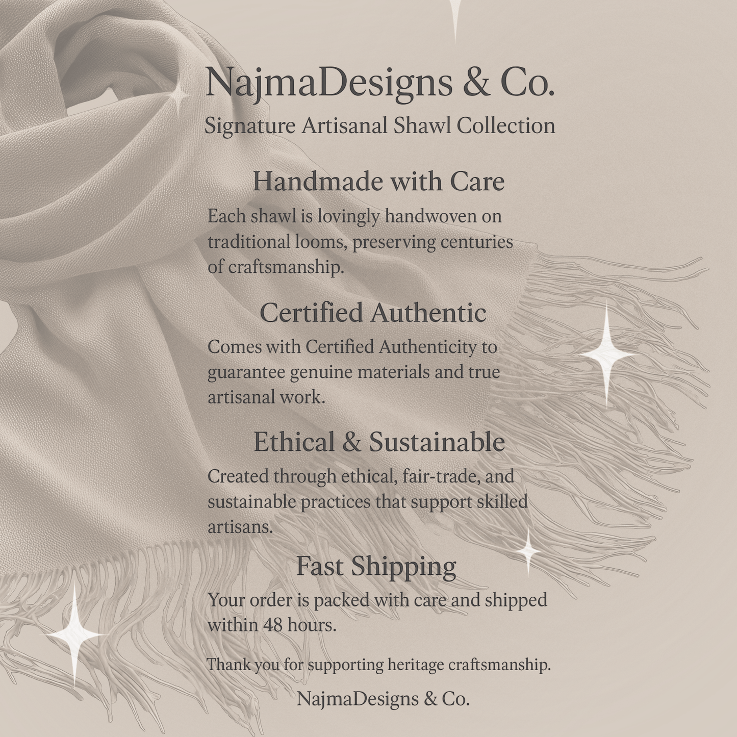 • Clothing: Embroidered/Printed suit for women - Made of best quality fabric - lawn or linen or chiffon - pure silk - Available at Najma Designs & Co. • Jewelry: Gold - plated stud earrings for