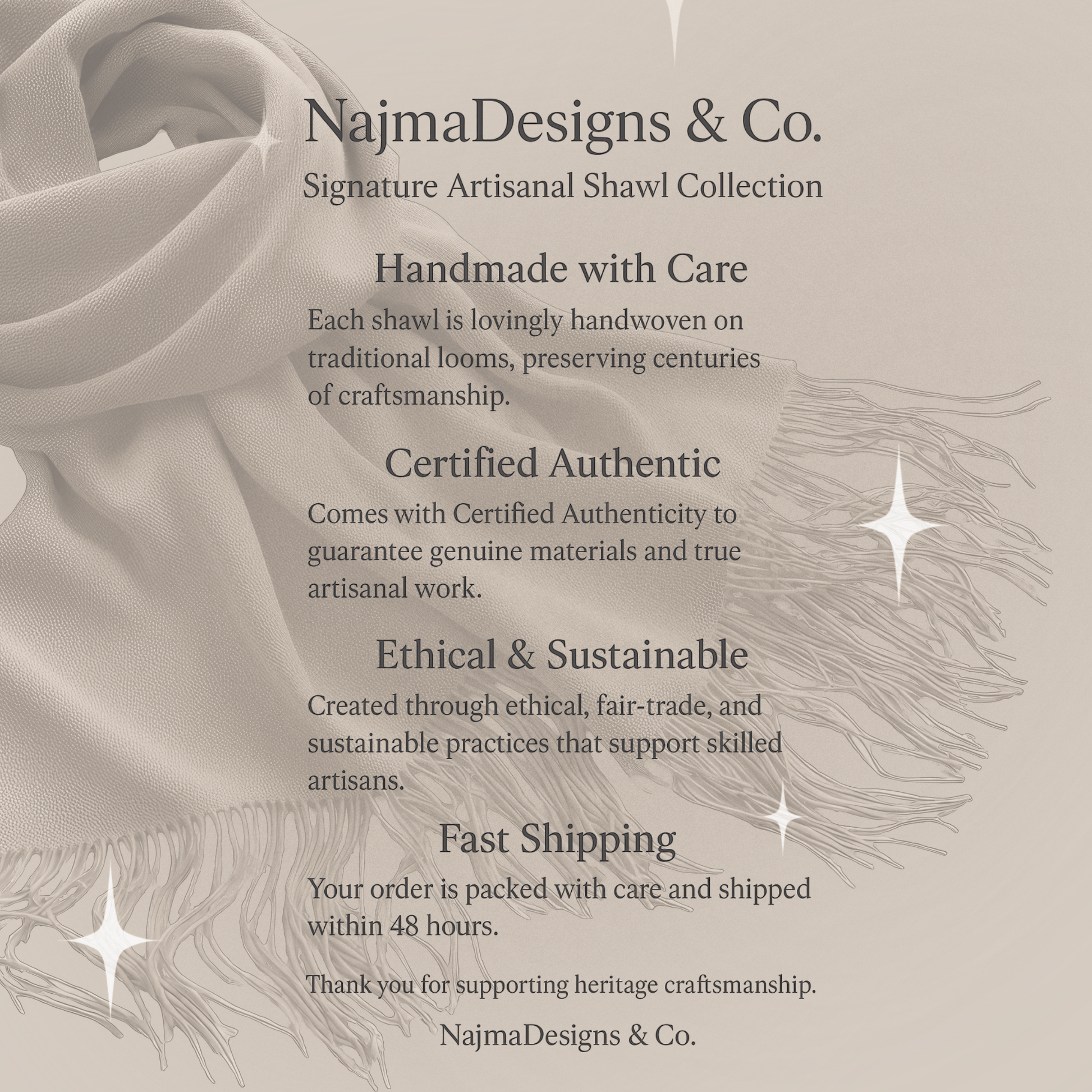 • Clothing: Embroidered/Printed suit for women - Made of best quality fabric - lawn or linen or chiffon - pure silk - Available at Najma Designs & Co. • Jewelry: Gold - plated stud earrings for