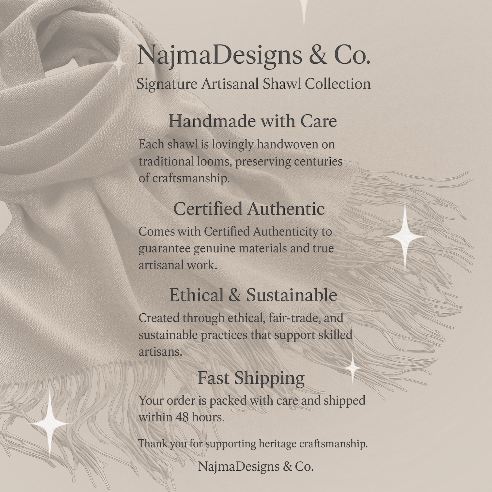 • Clothing: Embroidered/Printed suit for women - Made of best quality fabric - lawn or linen or chiffon - pure silk - Available at Najma Designs & Co. • Jewelry: Gold - plated stud earrings for