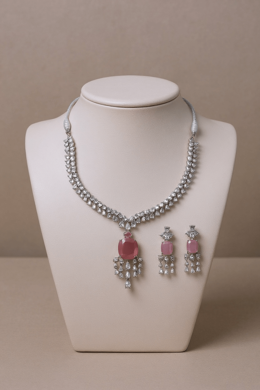 • Clothing: Embroidered/Printed suit for women - Made of best quality fabric - lawn or linen or chiffon - pure silk - Available at Najma Designs & Co. • Jewelry: Gold - plated stud earrings for